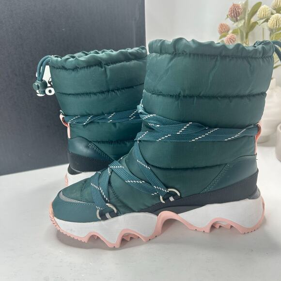 Sorel Kinetic Impact NXT Boots Waterproof Midnight Teal/Vintage Pink Women's 8 - Picture 7 of 10